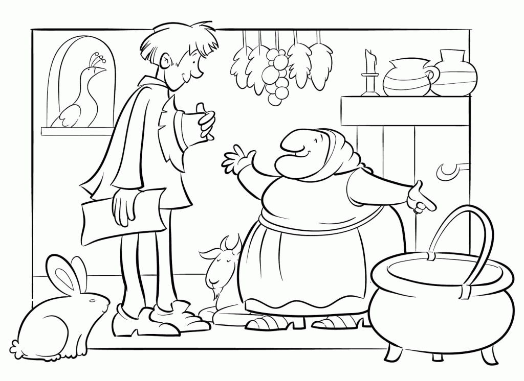 Coloring Pages: strega nona coloring pages Strega Nona Big Anthony 