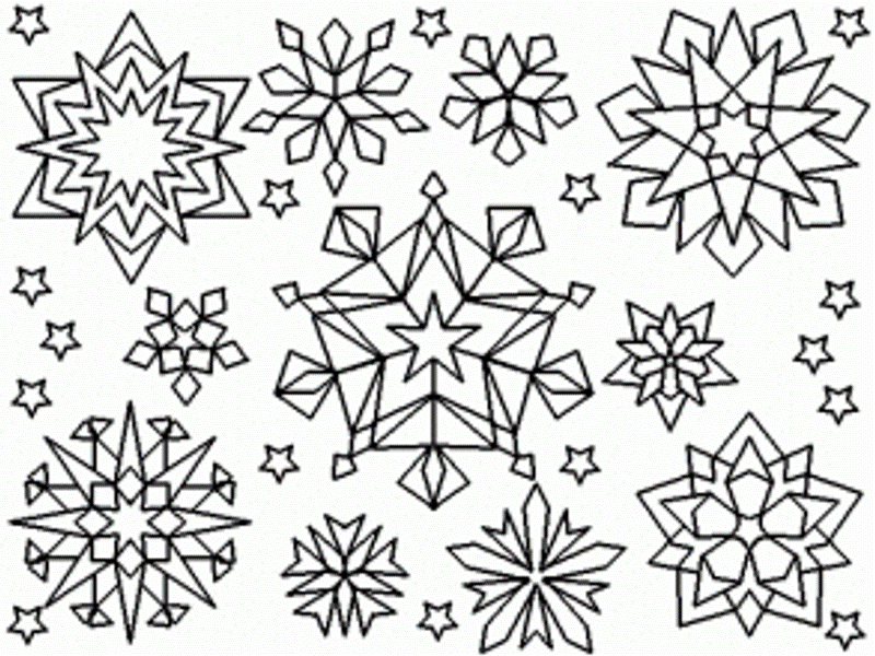 Rain Snowflake Coloring Page : KidsyColoring | Free Online 