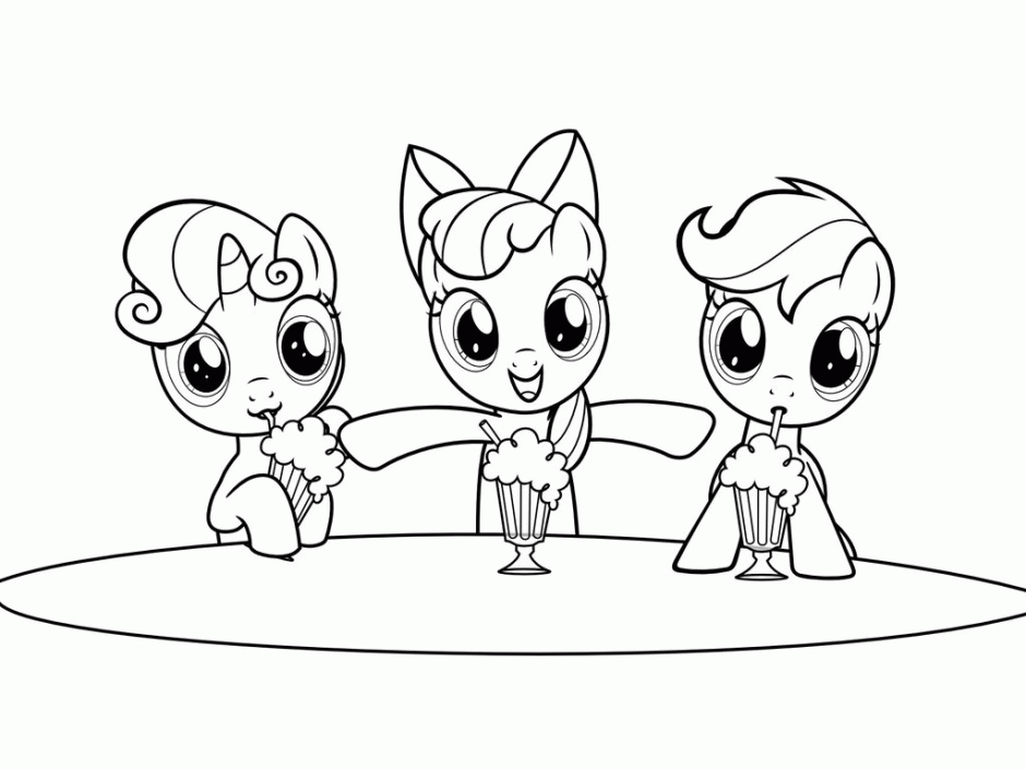 My Little Pony Friendship Is Magic Coloring Pages To Print Free 