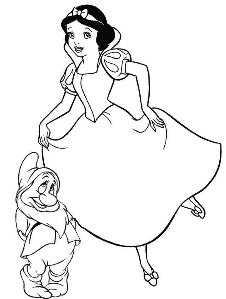 All Disney Princesses Printable Coloring Page Ecoloringpage