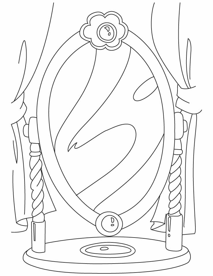 mirror mirror Colouring Pages
