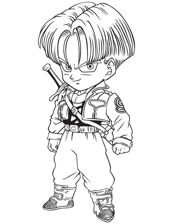 dragonballztrunks Colouring Pages