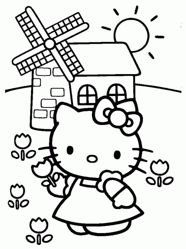 Hello Kitty Coloring Pages Realistic Coloring Pages 8365 Children 