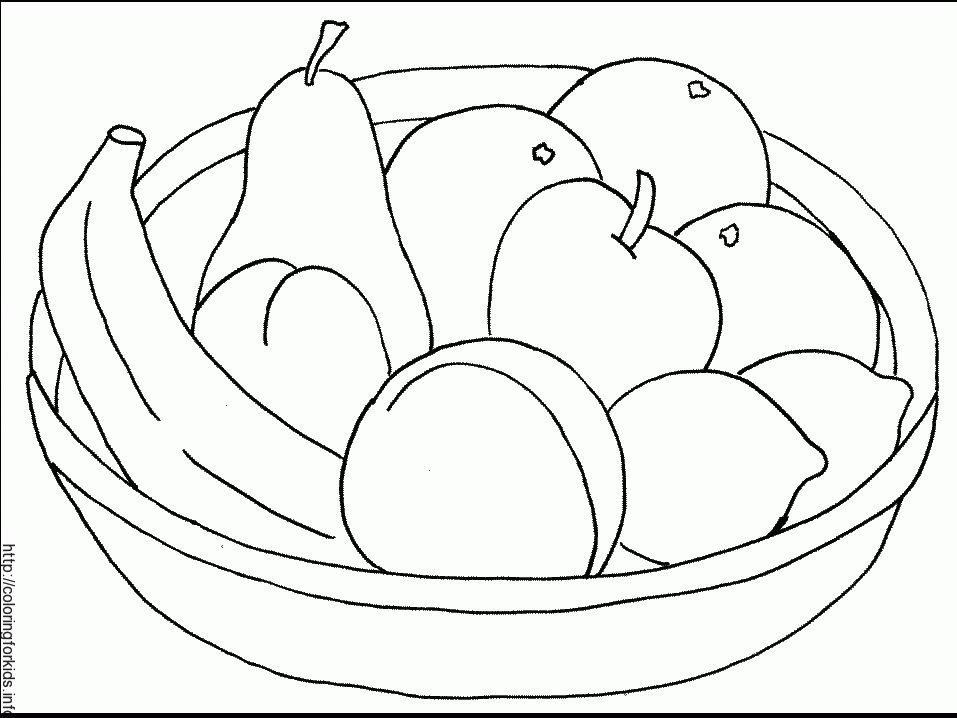 Fruit Coloring Pages To Print - ColoringforKids.info 