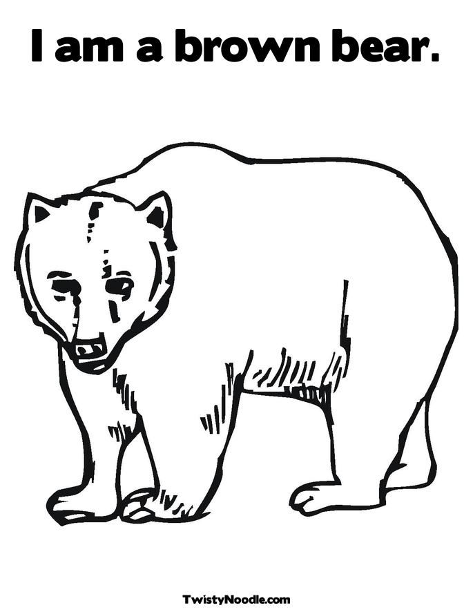 bear coloring pages free printable