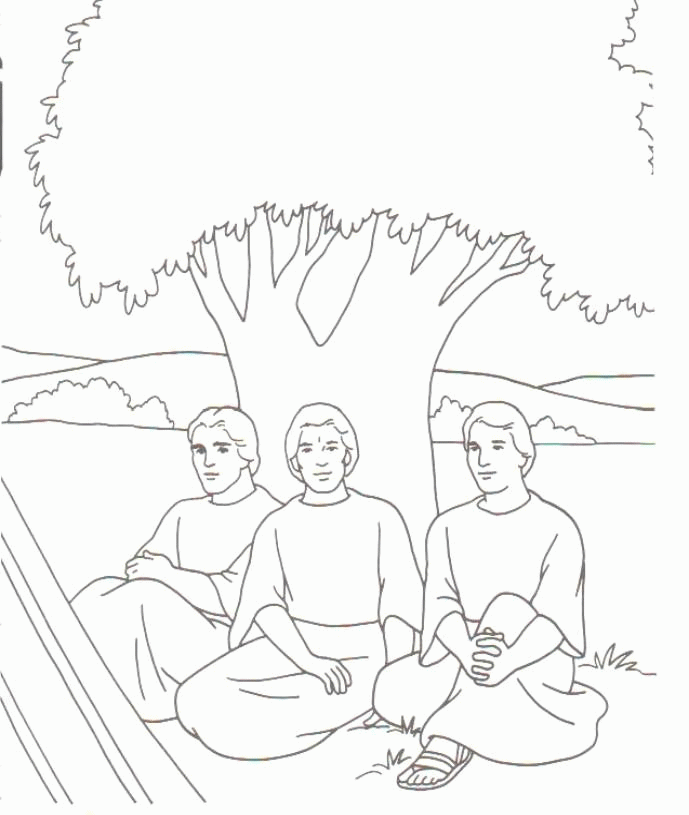 three angels visiting abraham