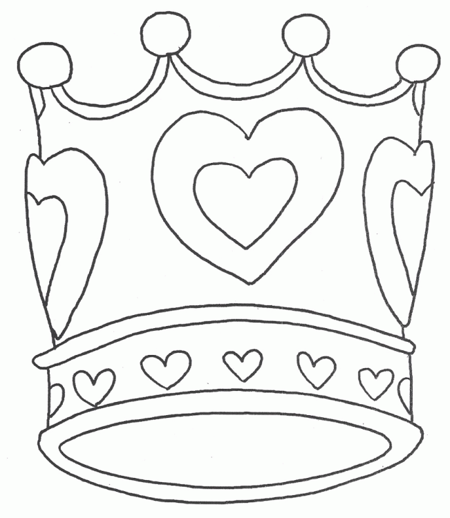 Crowns Colouring Pages