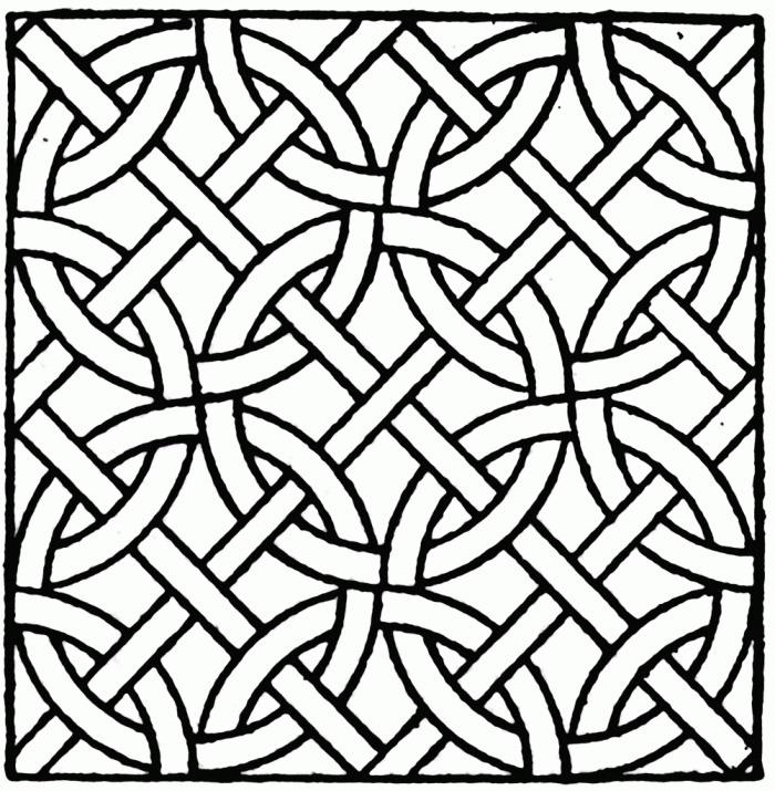 Printable Mosaic Coloring Pages