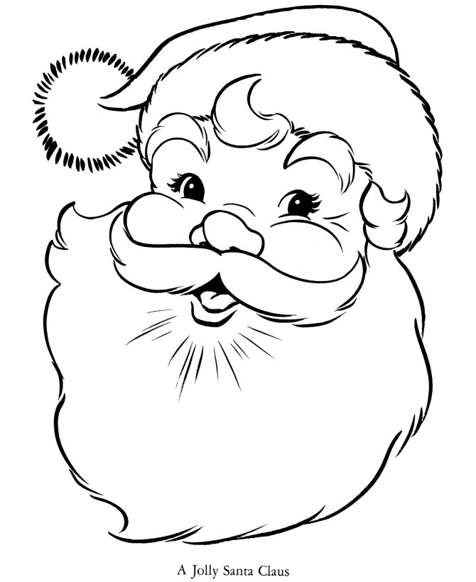 Coloring Pages Of Santa Claus - Free Printable Coloring Pages 