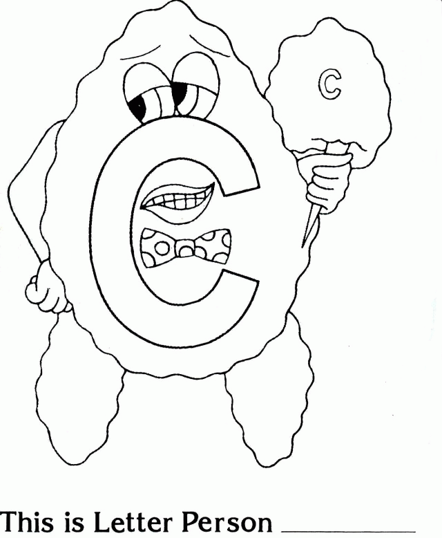 Brilliant Beginnings Preschool Letter Person C Coloring Page 52146 