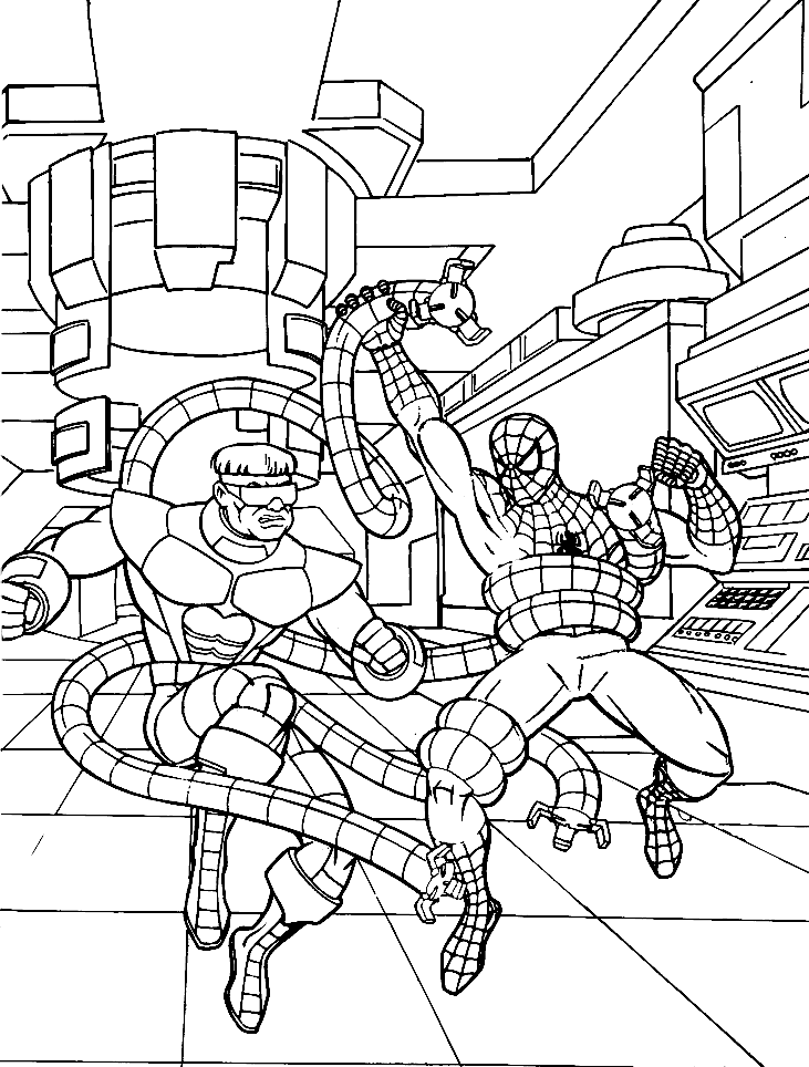 Spiderman Coloring Pages Games Coloring Home