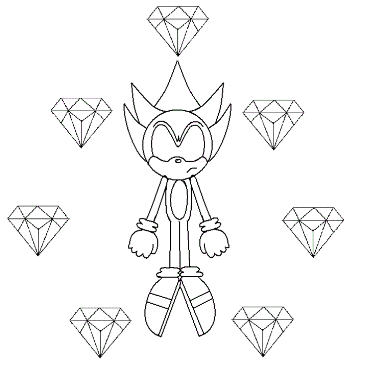 Shadow The Hedgehog Coloring Pages For Kids - Coloring Home