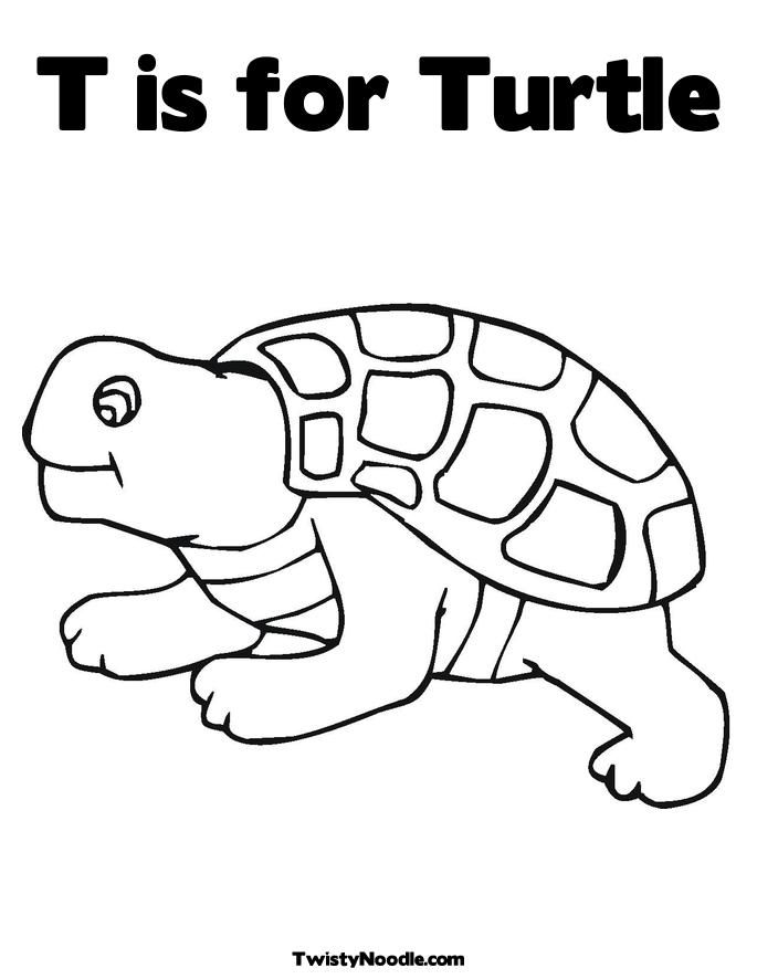 Coloring Page Turtle