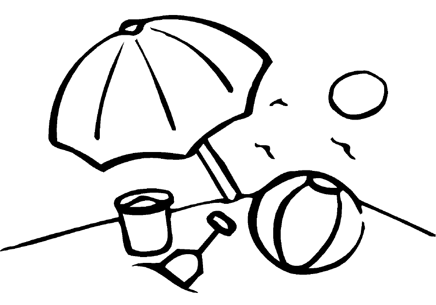 Beachball Colouring Pages