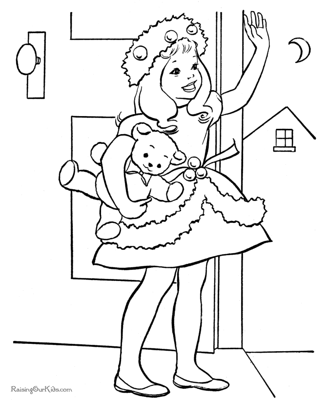 Free Kid's Christmas Coloring Pages - 018