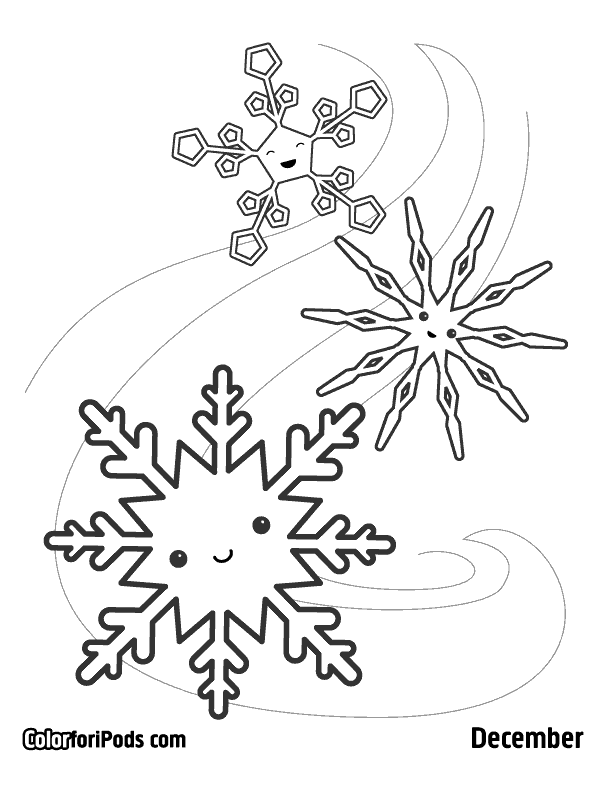 Snowflake Coloring Page Milliande Original Pages