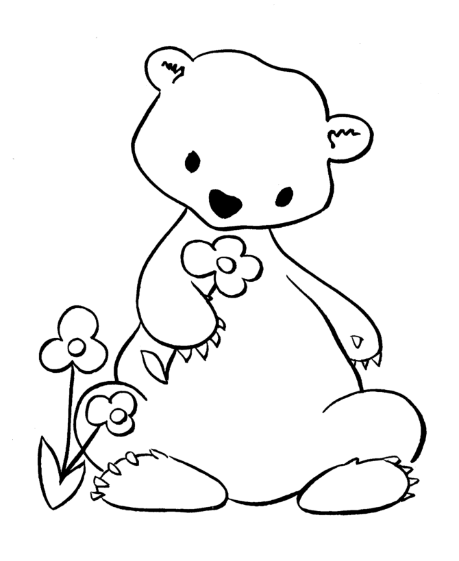 Teddy Bear Coloring Pages | Cartoon Coloring Pages