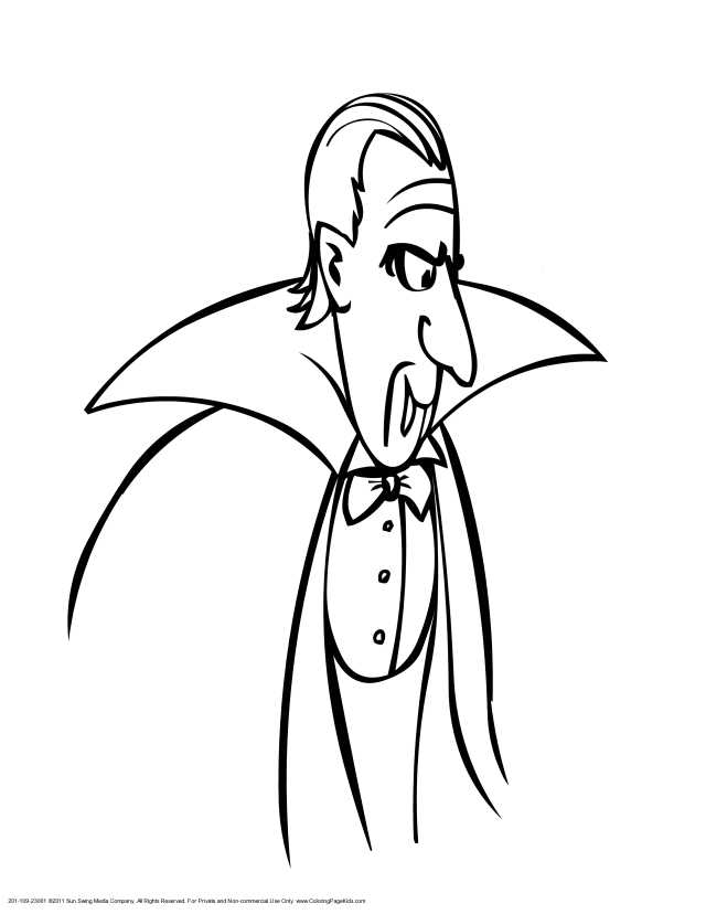Count Dracula Coloring Pages | Coloring Pages