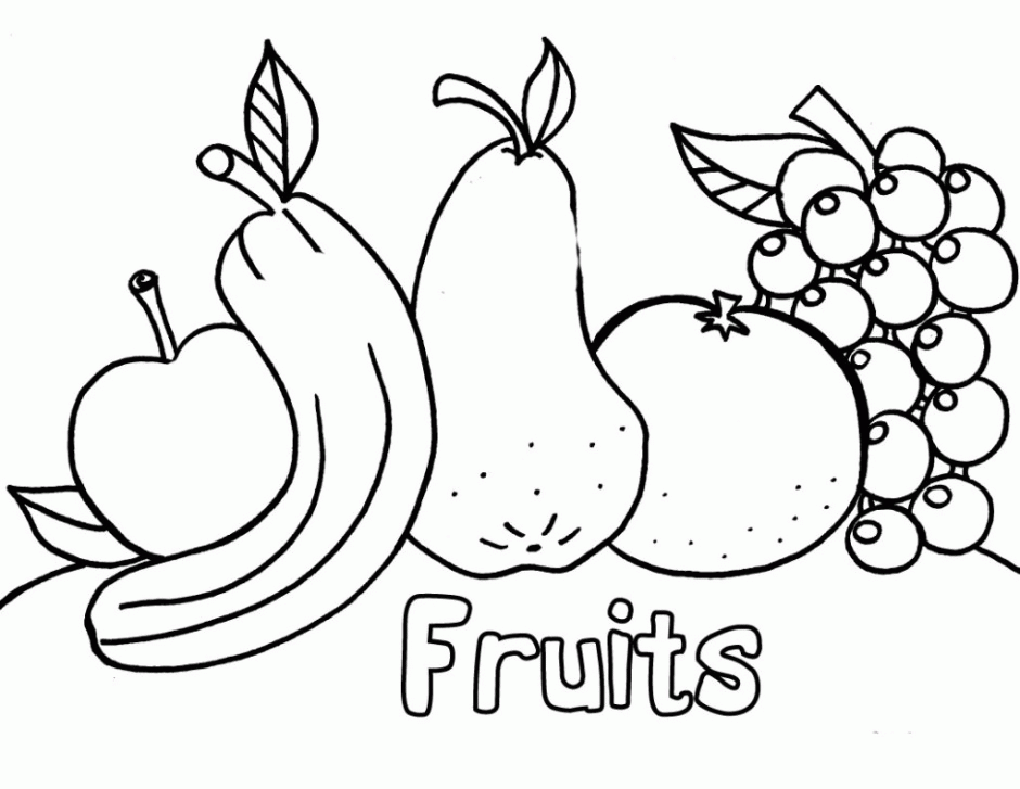 Printable Fruits Coloring Pages For Kids Coloring Pages 292005 