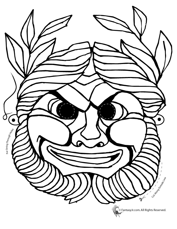 Greek costumes Colouring Pages (page 3)