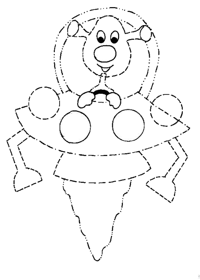 Alien Coloring Pages Printable Online - Kids Colouring Pages
