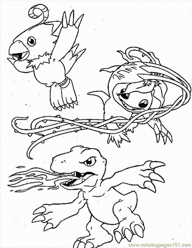 Coloring Pages Digimon Coloring Pages 98 (Cartoons > Digimon 