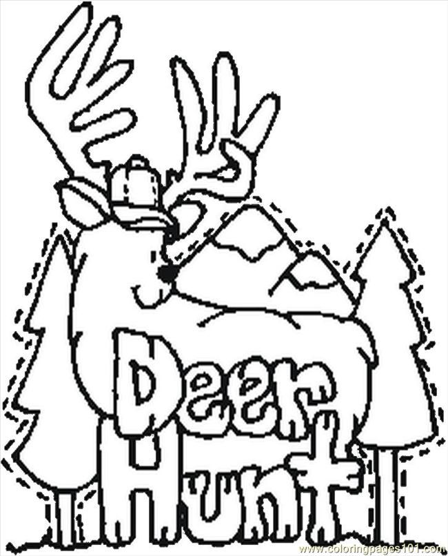 A Happy Hunter Coloring Page Download Free A Happy Hunter 2014 