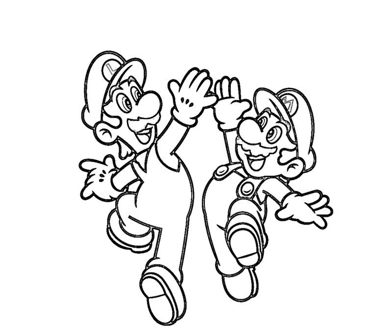 Download Coloring Pages Mario And Luigi - Coloring Home