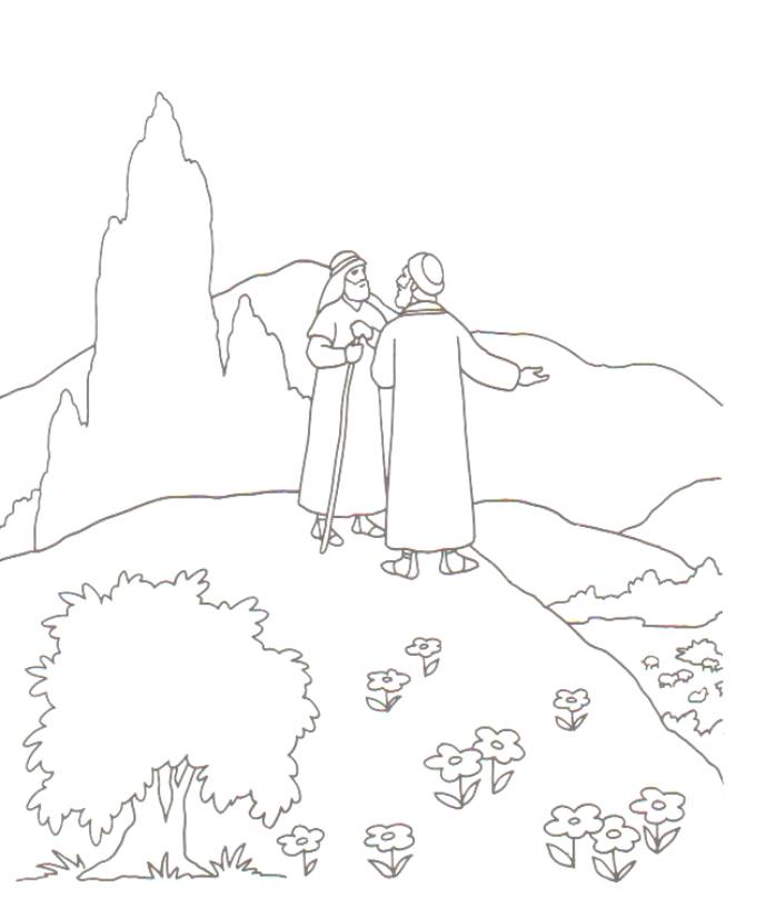 Abraham And Sarah Coloring Pages