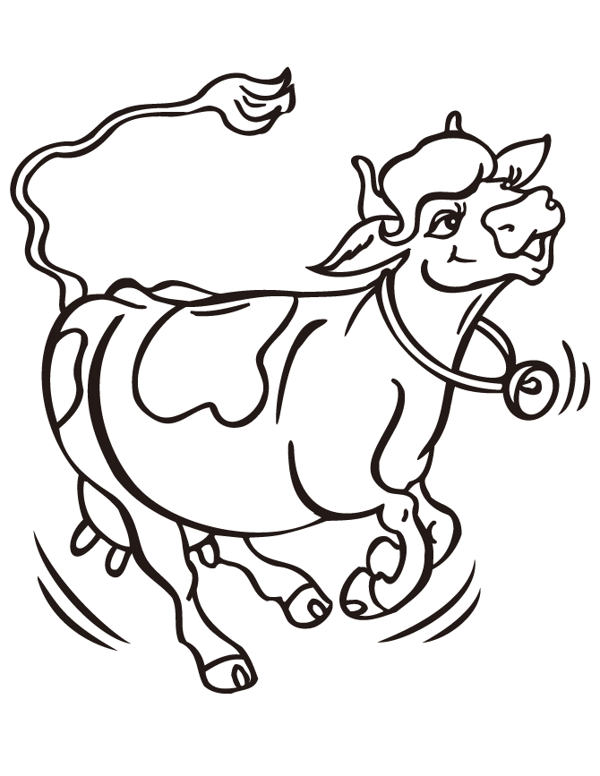 Free Printable Cow Coloring Pages | HM Coloring Pages