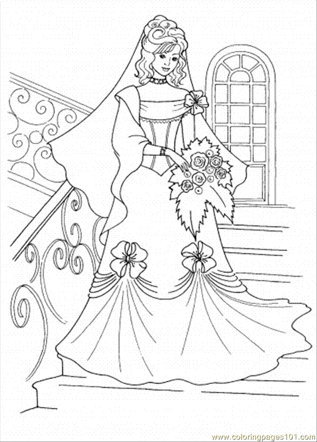 de wedding Colouring Pages (page 3)