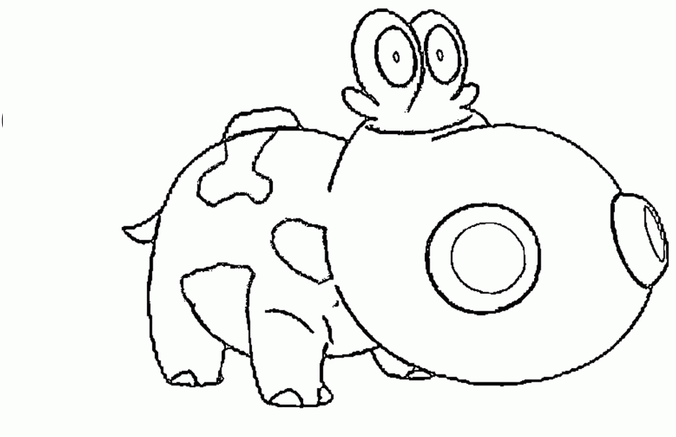 Pokemon Hippopotas Coloring Pages |Pokemon coloring pages Kids 