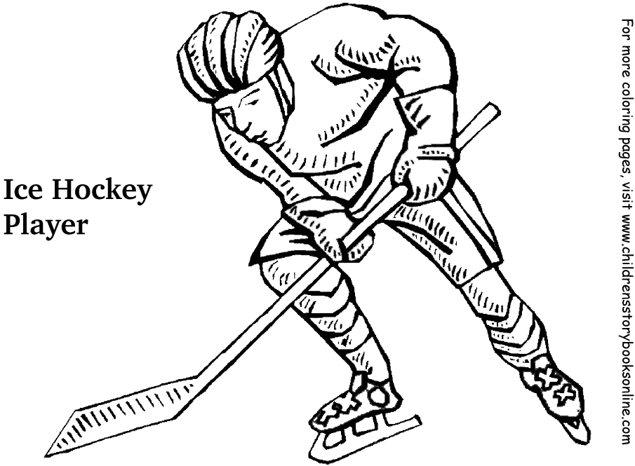 Hockey Player Coloring Pages 181 | Free Printable Coloring Pages