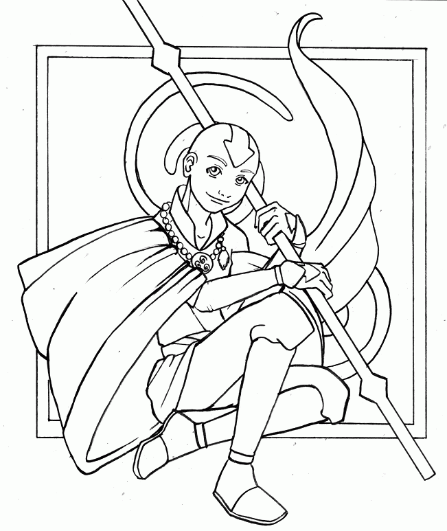 Aang Coloring Pages