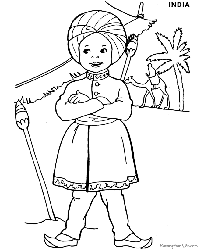 Around The World Coloring Pages - Coloring Home