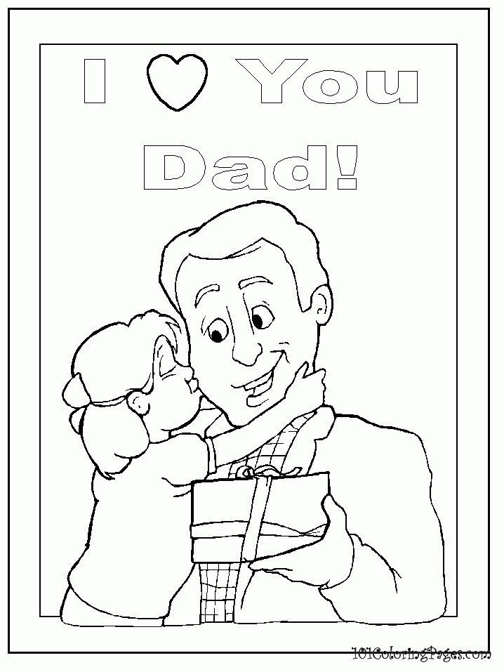 Gallery For > I Love You Papa Coloring Pages