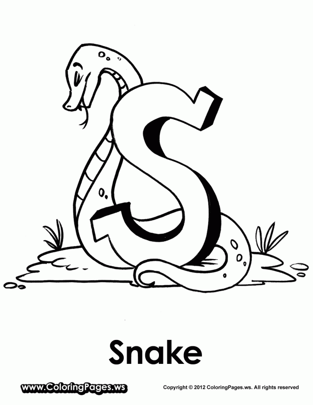 S Is For Snake Coloring Pages 289746 Snake Coloring Page