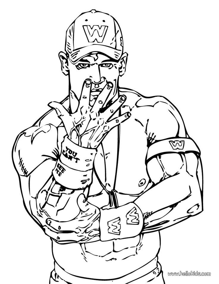 John Cena Coloring Page | Coloring Pages