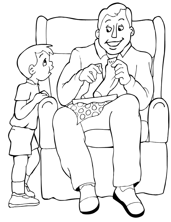 Gift For Dad Coloring Page Tattoo Page 2