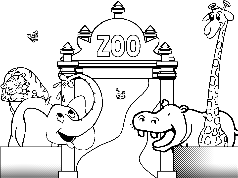 zoo animals coloring pages for preschoolers zoo coloring pages 