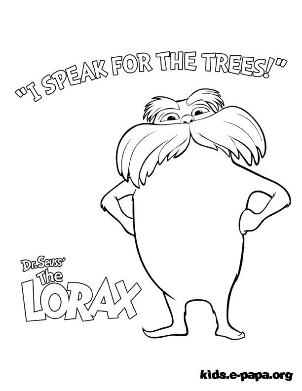 lorax coloring pages | lorax party