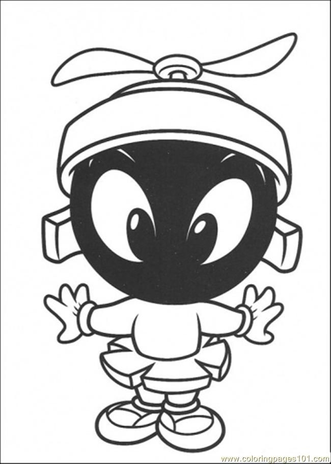 Coloring Pages Marvin De Martian (Cartoons > Others) - free 