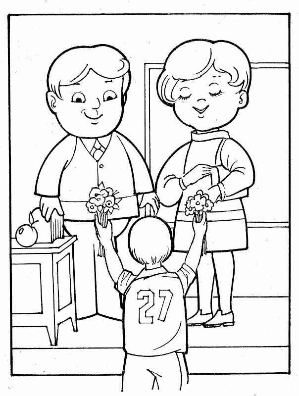 Teachers coloring pages