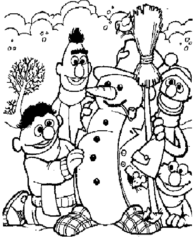Sesame Street | Free Printable Coloring Pages – Coloringpagesfun 