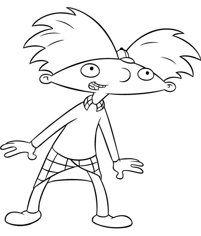 Hey Arnold Coloring Page Printable Coloring Page. Free - Coloring Home