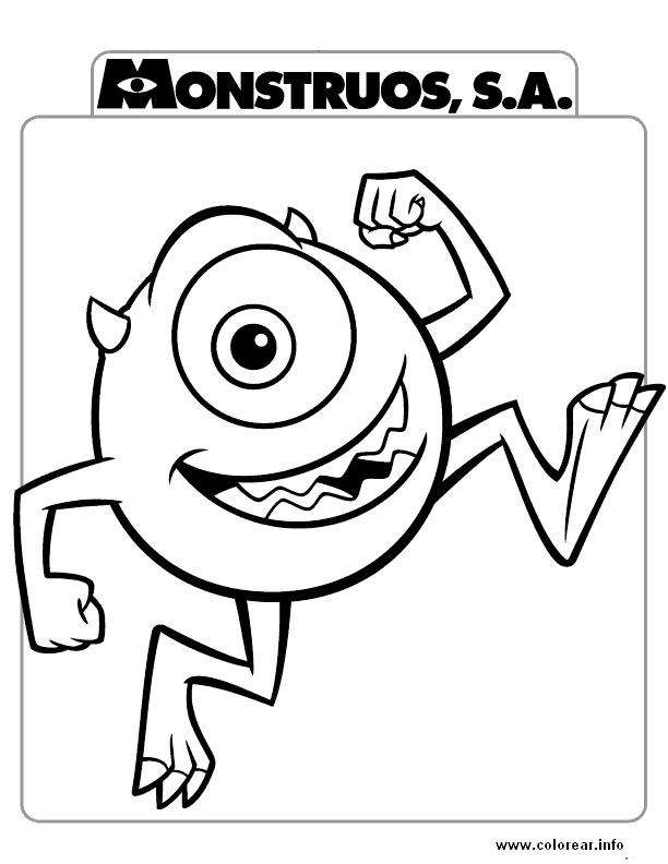 amigo-monster monsters PRINTABLE COLORING PAGES FOR KIDS.