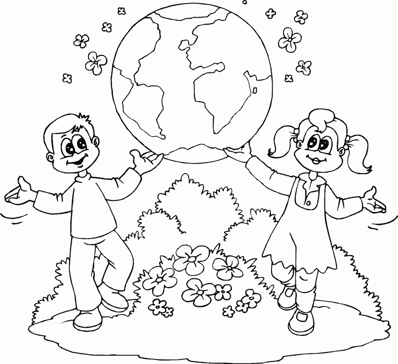 Earth Day Coloring Pages Images & Pictures - Becuo