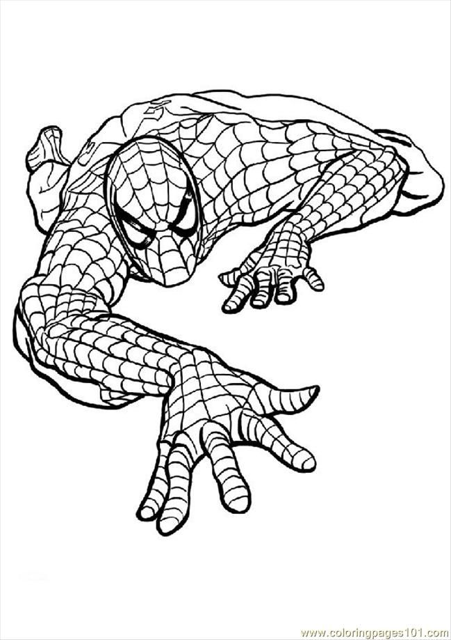 Printable Coloring Page Spiderman Coloring Pages Cartoons Batman 
