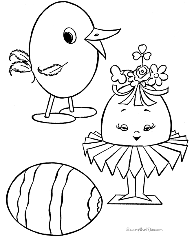 Easter Coloring Pages for Child - 011