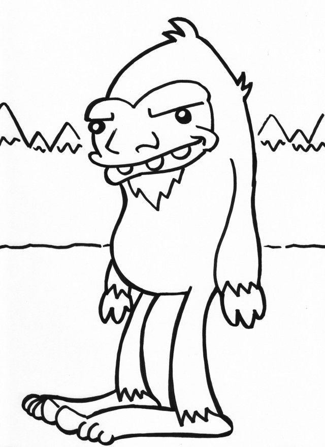 Finding Bigfoot Coloring Pages - Coloring Home